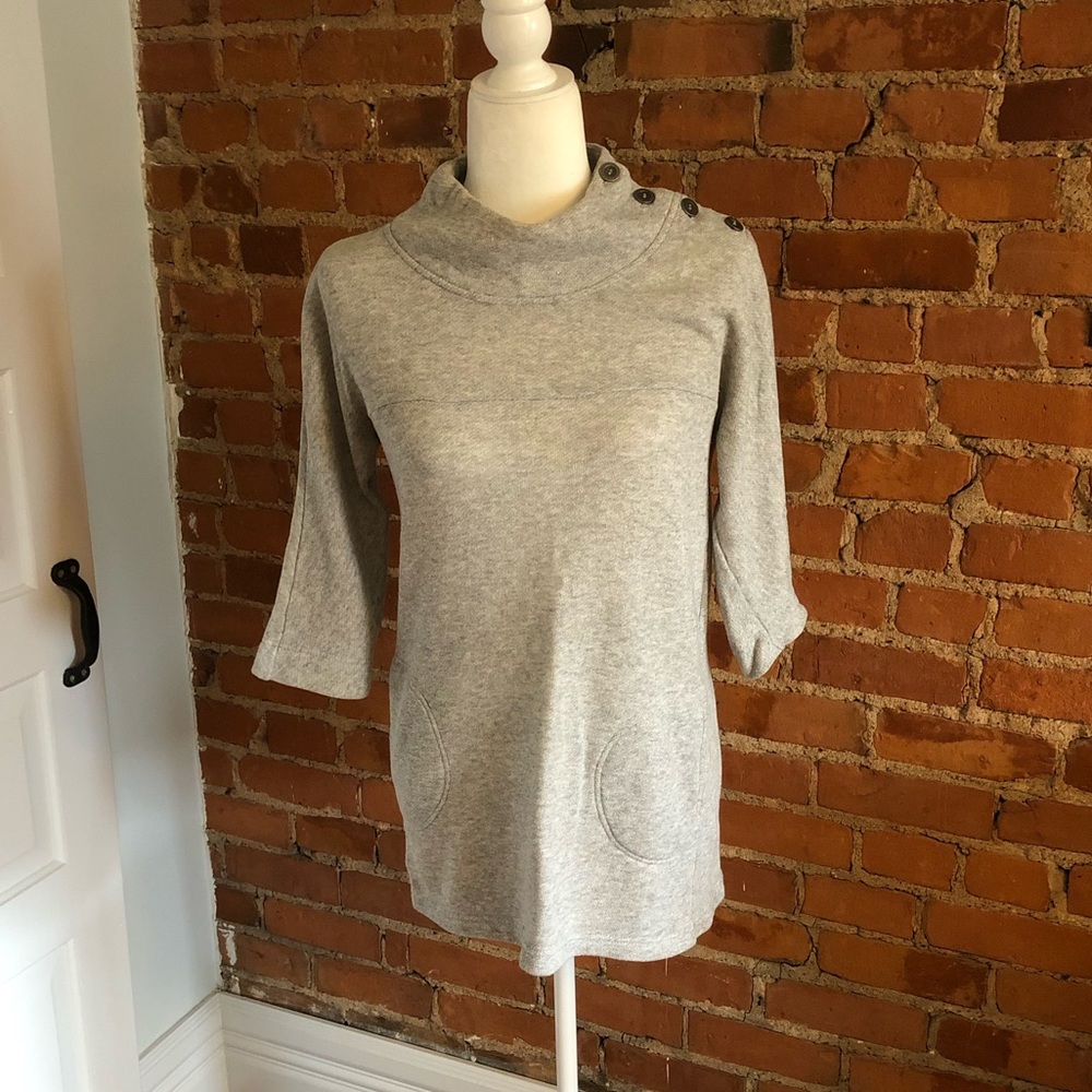 Cozy Mock Neck Sweatshirt with Pockets!